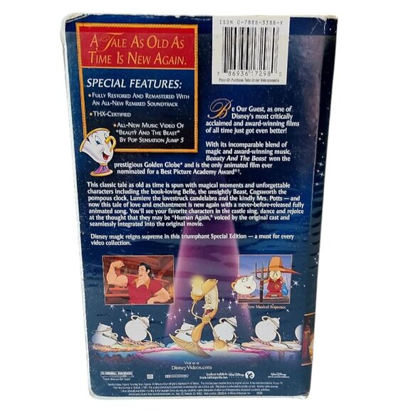 2 Disney Classics/Masterpiece Fantasia 1991 & Beauty & the Beast Special Edition - Picture 7 of 11